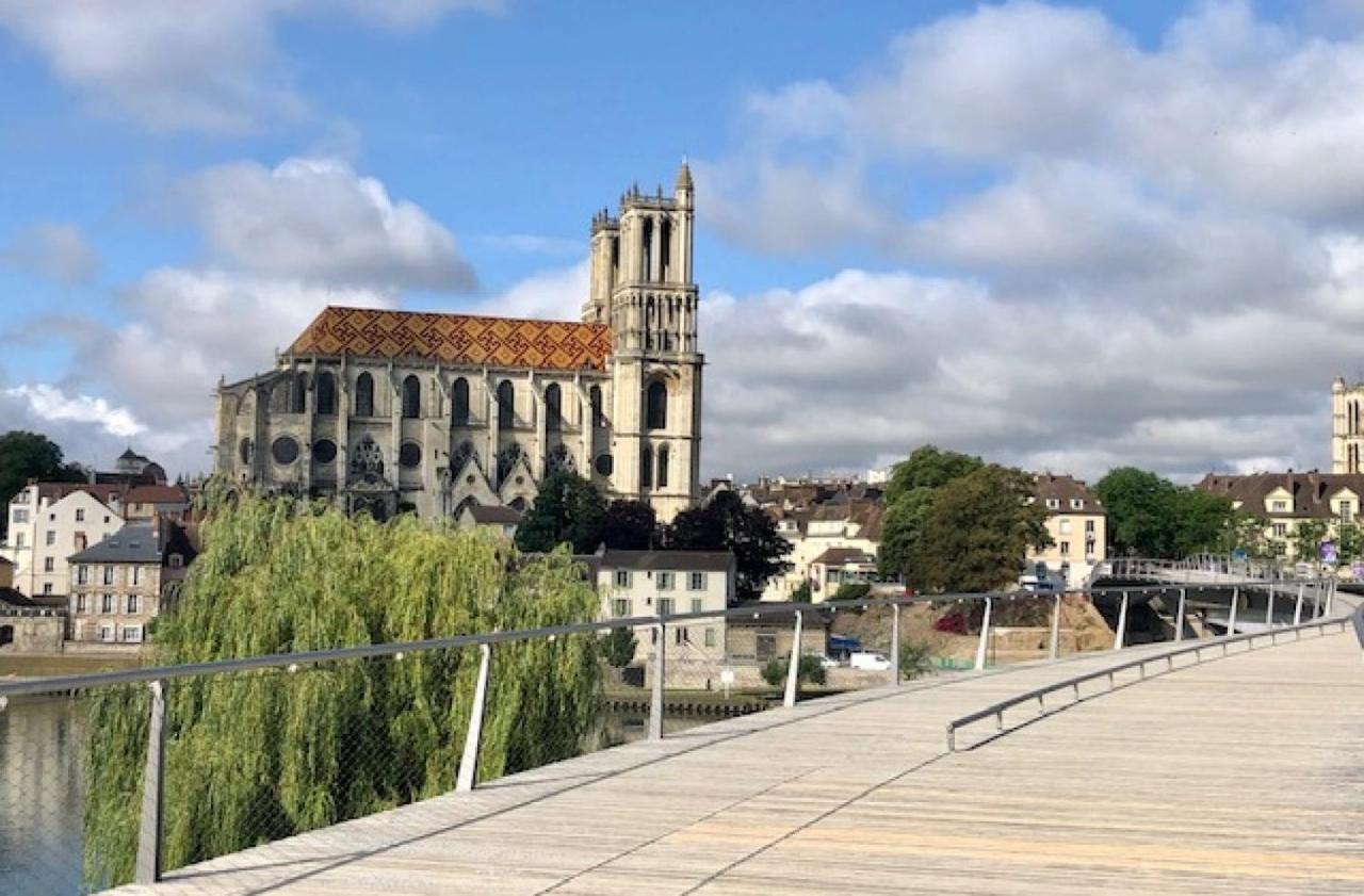 Appartement avec Jardin et Terrasse près de Paris Mantes-la-Jolie Esterno foto
